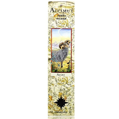 Comprar online INCIENSO STICK ACCIMUT ARIES MIRRA de RADHE SHYAM SPIRITUAL SKY. Imagen 1