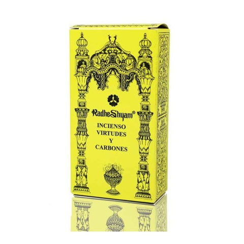 Comprar online INCIENSO VIRTUDES Y CARBONES 100 GR de RADHE SHYAM SPIRITUAL SKY. Imagen 1