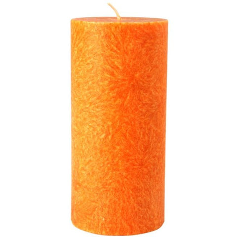 Comprar online VELA CILINDRICA PILAR NARANJA de KERZERMAN. Imagen 1