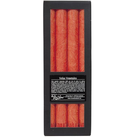 Comprar online VELAS CILINDRICAS PARA CANDELABRO NARANJA de KERZERMAN. Imagen 1