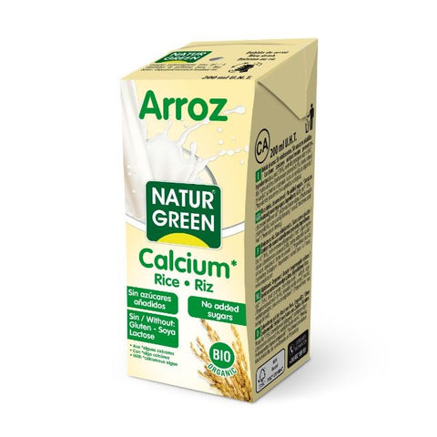 Comprar online NATURGREEN BEBIDA ARROZ CALCIUM 200 ml de NATURGREEN. Imagen 1