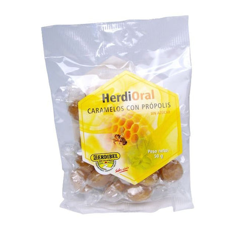 Comprar online HERDIORAL CARAMELOS PROPOLEO 50 gr de HERDIBEL. Imagen 1