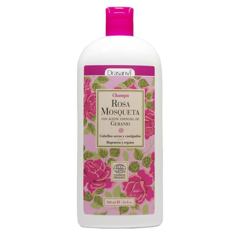 Comprar online CHAMPU ROSA MOSQUETA ECOCERT BIO 500 ml de DRASANVI. Imagen 1