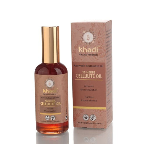 Comprar online ACEITE CORPORAL 10 HIERBAS ANTICELULITICO 100 ML de KHADI. Imagen 1
