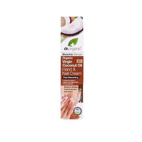 Comprar online CREMA DE MANOS Y UÑAS DE ACEITE DE COCO 100 ml de DR ORGANIC. Imagen 1