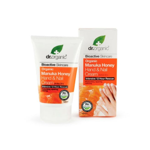 Comprar online CREMA DE MANOS Y UÑAS DE MIEL DE MANUKA 125 ml de DR ORGANIC. Imagen 1