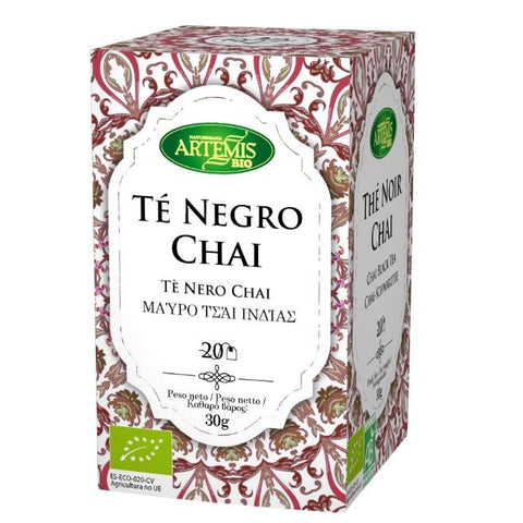 Comprar online TE CHAI NEGRO ECO 20 Filtros de ARTEMISBIO. Imagen 1