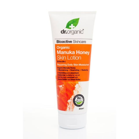 Comprar online LOCION CORPORAL DE MIEL DE MANUKA 200 ml de DR ORGANIC. Imagen 1