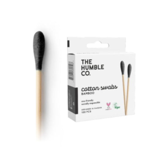 Comprar online HM BASTONCILLO ALGODON BAMBU NEGRO 100 UNID de THE HUMBLE CO. Imagen 1
