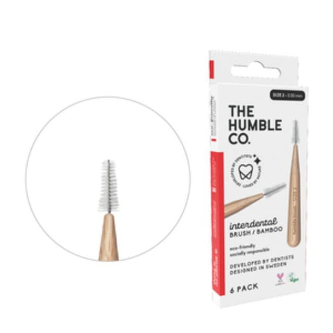 Comprar online HM CEPILLO INTERDENTAL BAMBU TALLA 2 ROJO de THE HUMBLE CO. Imagen 1