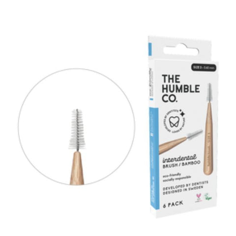 Comprar online HM CEPILLO INTERDENTAL BAMBU TALLA 3 AZUL de THE HUMBLE CO. Imagen 1