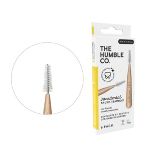 Comprar online HM CEPILLO INTERDENTAL BAMBU TALLA 4 AMARILLO de THE HUMBLE CO. Imagen 1