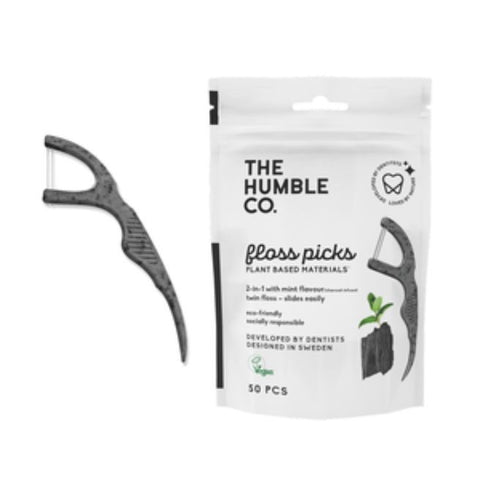 Comprar online HM MANGO HILO DENTAL CARBON ECO VEGAN 50 PACKS de THE HUMBLE CO. Imagen 1