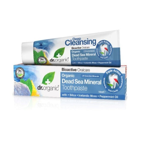 Comprar online PASTA DE DIENTES DE MINERALES DEL MAR MUERTO de DR ORGANIC. Imagen 1