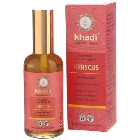 Comprar online ACEITE CORPORAL Y FACIAL DE HIBISCO 100 ML de KHADI. Imagen 1