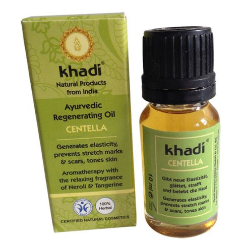 Comprar online ACEITE FACIAL CENTELLA REGENERA ANTI-ESTRIAS 10 ML de KHADI. Imagen 1