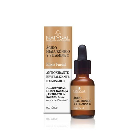 Comprar online ACIDO HIALURONICO Y VITAMINA C ELIXIR FACIAL de NATYSAL. Imagen 1
