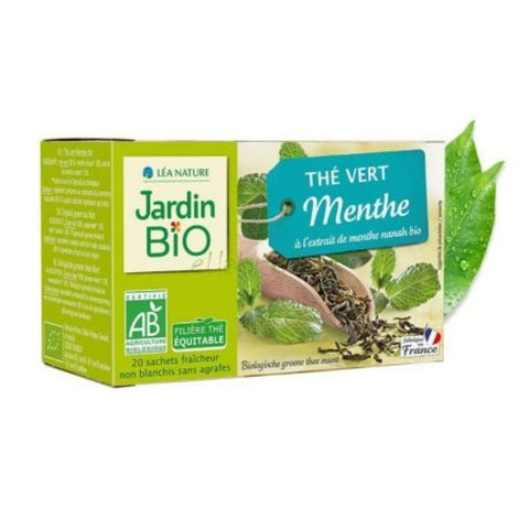 Comprar online TE VERDE CON MENTA 20 filtros de JARDIN BIO. Imagen 1