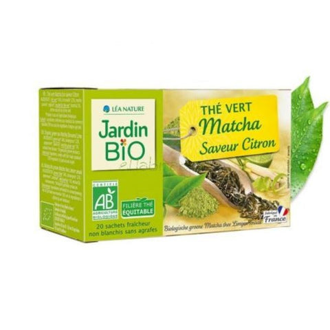 Comprar online TE VERDE MATCHA CON LIMON 20 filtros de JARDIN BIO. Imagen 1