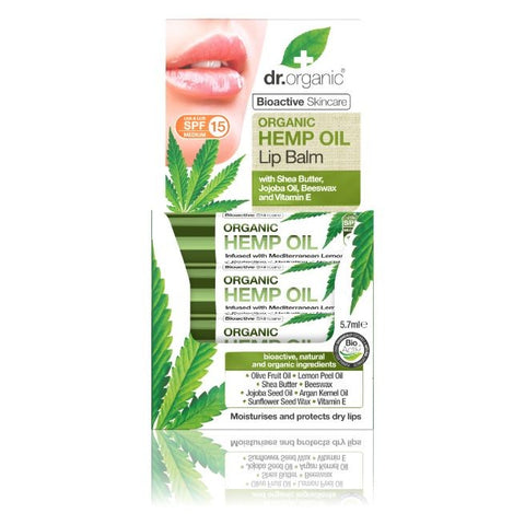 Comprar online BALSAMO LABIAL DE CAÑAMO 5.7 ml de DR ORGANIC. Imagen 1