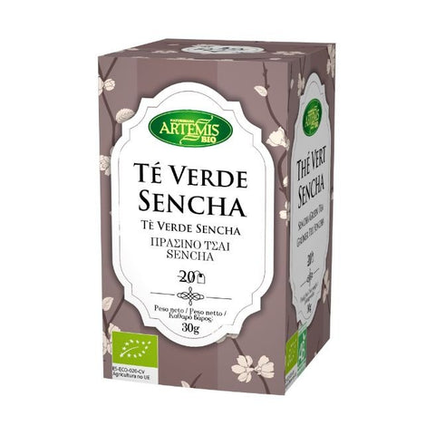 Comprar online TE VERDE SENCHA ECO 20 Filtros de ARTEMISBIO. Imagen 1