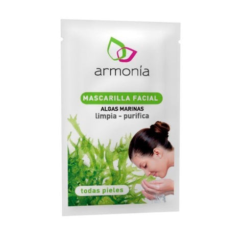 Comprar online CAJA MASCARILLA LIMPIEZA FACIAL ALGAS 12 UDS de ARMONIA. Imagen 1