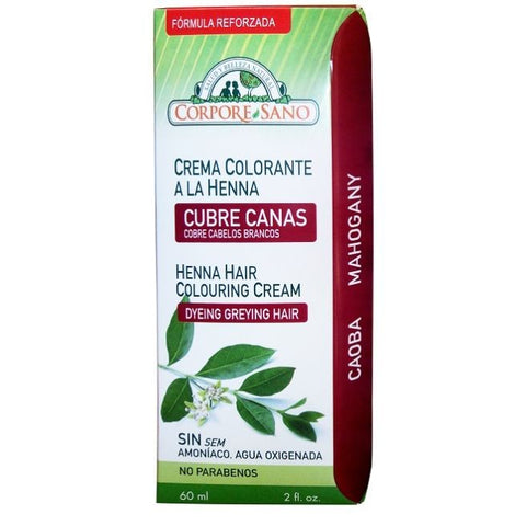 Comprar online CR.COLORANTE HENNA CAOBA 60ml de CORPORE SANO. Imagen 1
