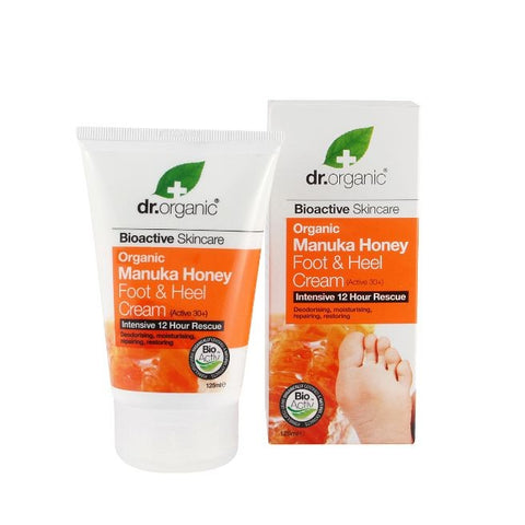 Comprar online CREMA DE PIES Y TALONES DE MIEL DE MANUKA 125 ml de DR ORGANIC. Imagen 1