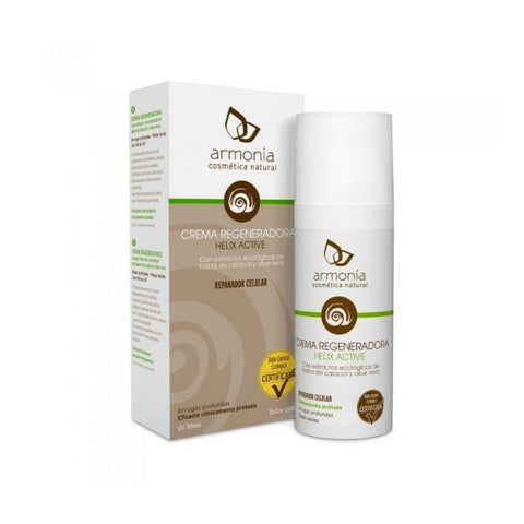 Comprar online CREMA FACIAL REGENERADORA CARACOL HELIX ACTIVE de ARMONIA. Imagen 1