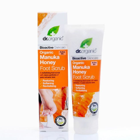 Comprar online EXFOLIANTE DE PIES DE MIEL DE MANUKA 125 ml de DR ORGANIC. Imagen 1