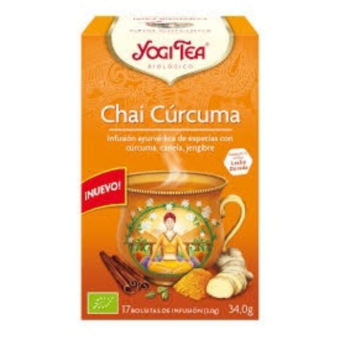 Comprar online YOGI TEA CHAI CURCUMA 17 Bolsitas X 2 gr de YOGI TEA. Imagen 1