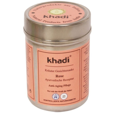 Comprar online MASCARILLA FACIAL ROSA MADURAS SECAS SENSIB 50 G de KHADI. Imagen 1