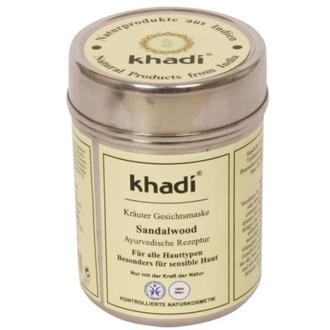 Comprar online MASCARILLA FACIAL SANDALO MANCHAS POROS DILAT 50 G de KHADI. Imagen 1