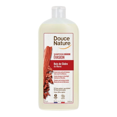 Comprar online CHAMPU GEL DUCHA SANDALO DOUCE NATURE 1 L de DOUCE NATURE. Imagen 1