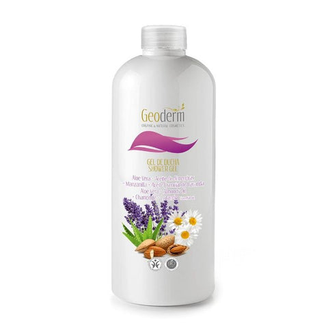 Comprar online GEL DUCHA ALOE V.+ALMENDRAS +MANZANILLA+LAVANDA de GEODERM. Imagen 1