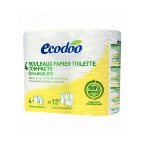 Comprar online PAPEL DE BAÑO RECICLADO 4 Uds de ECODOO. Imagen 1