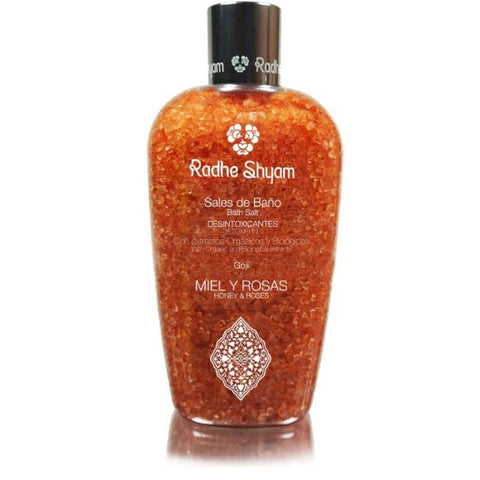 Comprar online SALES BAÑO MIEL ROSAS 330gr de RADHE SHYAM SPIRITUAL SKY. Imagen 1