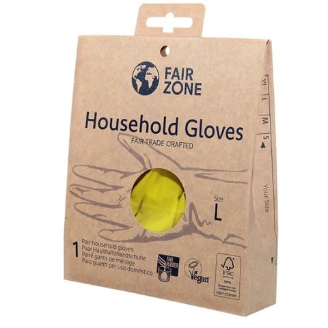 Comprar online GUANTES DE HOGAR DE LATEX 100% NAT FSC PAR TALLA L de FAIR SQUARED. Imagen 1