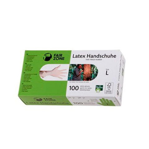 Comprar online GUANTES DESECHABLES LATEX 100% NAT FSC TALLA L 100 de FAIR SQUARED. Imagen 1