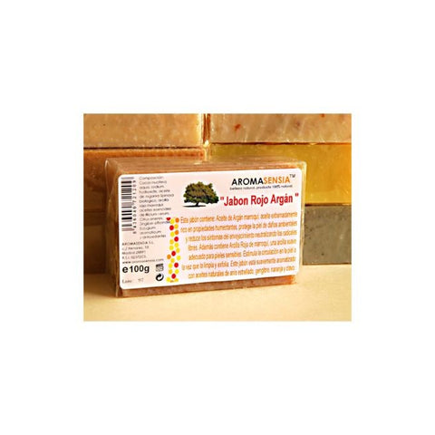 Comprar online JABON DE ARGAN 100G CON ARCILLA ROJO de AROMASENSIA. Imagen 1