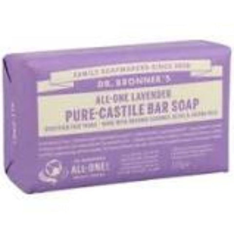Comprar online JABON EN BARRA LAVANDA 140 G de DR BRONNERS. Imagen 1