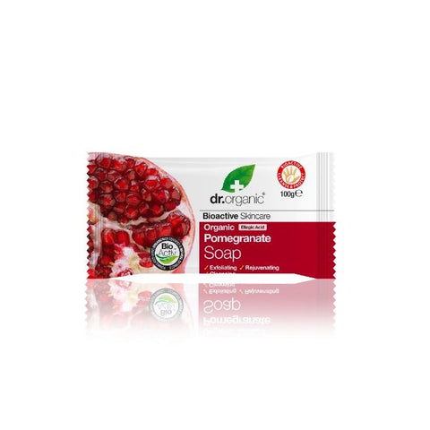 Comprar online JABON EN PASTILLA GRANADA ORGANICA 100 ml de DR ORGANIC. Imagen 1