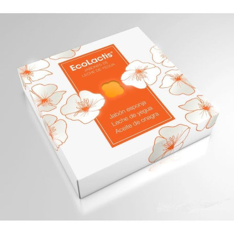 Comprar online JABON ESPONJA 10% LECHE DE YEGUA Y ACEITE DE ONAGR de ECOLACTIS. Imagen 1
