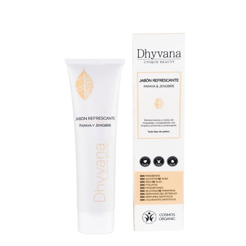 Comprar online JABON REFRESCANTE PAPAYA Y JENGIBRE 100 ml de DHYVANA. Imagen 1