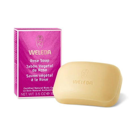 Comprar online JABON VEGETAL DE ROSA 100 gr de WELEDA COSMETICA. Imagen 1