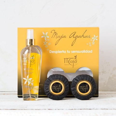 Comprar online SET AZAHAR (BODY SPLASH 240 ml + 2 JABONES AZAHAR de MAJA. Imagen 1