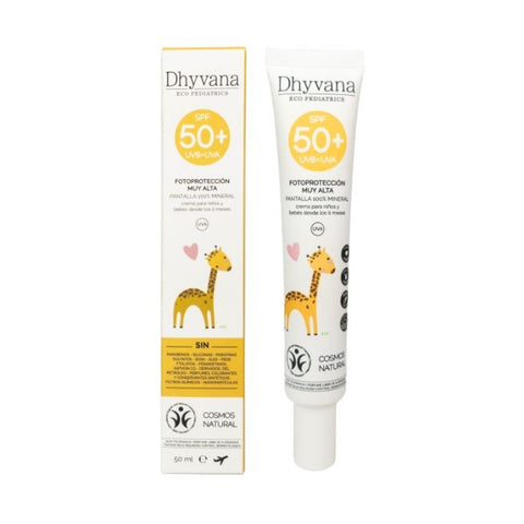 Comprar online PROTECTOR SOLAR INFANTIL SPF50+ 50 ml de DHYVANA. Imagen 1