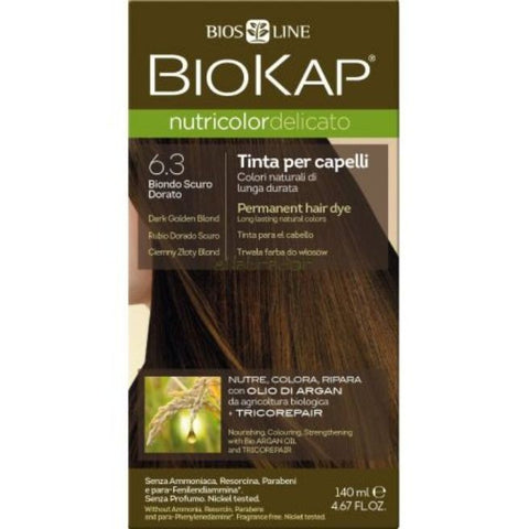 Comprar online 6.3 DARK GOLDEN BLOND DYE- 140 ML RUBIO DORADO OSC de BIOKAP. Imagen 1