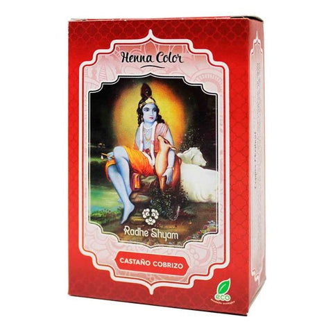 Comprar online HENNA CASTAÑO CAOBA POLVO RADHE 100 GR de RADHE SHYAM SPIRITUAL SKY. Imagen 1