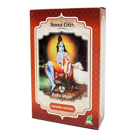 Comprar online HENNA CASTAÑO OSCURO POLVO RADHE 100 GR de RADHE SHYAM SPIRITUAL SKY. Imagen 1